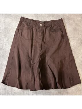 Vintage Cato Brown Midi Skirt